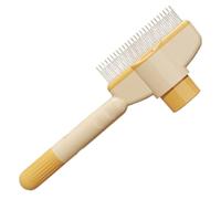 Genérico Pet Hair Knot Comb - Cat Dog Grooming Brush | Button Activated Hair Removal Comb with Steel Needle Teeth for Flea Cleaning Grooming Shedding Loose Removal for Cats Dogs Pets