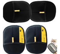 Genérico Pet Hair Remover Glove, Static Removal Gloves for Pet Hair, Washable & Reusable, for Couch, Furniture, Carpet, Car Seat (4PCS)