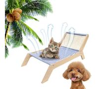 Genérico Pet Lounge Chair Wooden Cat Scratcher Lounger Beach Chair