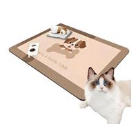 Genérico Pet Mat, Waterproof Floor Pad, 19.69x31.5 Inches, Pet Food Protector, Sturdy Washable Design with Strong Grip and Leak Control for Home, Puppy Area, Crate, Kitchen, Hallway, Living Room