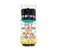 Genérico Pet Nail Pens - 24pcs Quick Dry Glitter Dog Nail Paint Marker Set