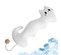 Genérico Pet Neck Pillow - Ergonomic Support Design, Integrated Sisal Play Ball, Soft Plush Resting, Lightweight Interactive Accessory, Indoor Sleeping Bed | For Small Medium Pets