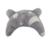 Genérico Pet Pillow, Soft U Shape Pillow, Plush Neck Support, Glow-in-The-Dark Comfort, Calming Use, Ideal for Dogs Cats Travel Rest, 14.96x9.45x3.15 Inches, Gray Color, 1 Piece