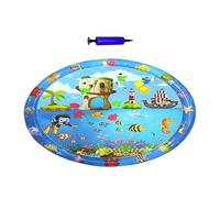 Genérico Pet Play Cooling Mat - 39.37x39.37 Inches Water Mat for Cats | Pet Wâter Sensory Mats Cats Toy | Inflatable Cooling Pad with Pump | Interactive Animals Bed for Puppy Floor Sofa