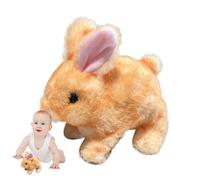 Genérico Pet Plush Bunny Toy, Interactive Stuffed Rabbit, Walking Doll, Soft Plush Animal, Engaging Electronic Plaything for Friends, Loved, Family Present, 7.09x6.69x3.15 In