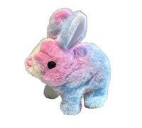 Genérico Pet Plush Bunny Toy, Interactive Stuffed Rabbit, Walking Doll, Soft Plush Animal, Engaging Electronic Plaything for Friends, Loved, Family Present, 7.09x6.69x3.15 In