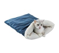 Genérico Pet Sleeping Bag, Cat Hideaway for Warming Pad Sack with Velvet Plush, Winter Pets Nests with Rest Function, Cat Bed for Indoor Car Travel Home Hiding for Kitten Puppy Small Dog