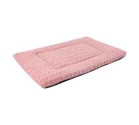 Genérico Pet Sleeping Mat, Soft Rose Velvet Cushion, Comfortable Dog Cat Bed, Lightweight Washable Pad, 50 x 70 cm, Transpirable Plush, Resting Mat for Home Or Travel, 400 g