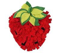 Genérico Pet Sniffing Mat, Interactive Foraging Slow Feeder for Dogs Gats Rabbits, Soft Strawberry Shaped Training Pad to Stimulate Natural Instints and Reduce Boredom Indoors