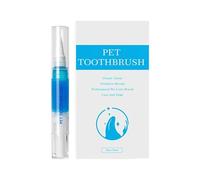 Genérico Pet Teeth Cleaning Pen, 5ml Care Applicator, 0.63x0.63x4.8 Inches Cat and Dog Gum Care Tool with Built-In Toothpaste System, Gentle Hygiene Device, Portable Pet Mouth Cleaning Pen with Cle