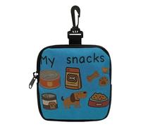 Genérico Pet Treat Pouch - Lightweight Puppy Treat Bag | Portable Waist Pack For Walking Small Medium Large Dogs, Waterproof PVC Training Pouch For Hiking Travel and Outdoor Adventures