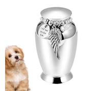 Generico Pet Urn - Aluminum Alloy 2.76 inch | Mini Ash Box | Metal Memorial Keepsake Urn Remembrance Storage for Pet Puppy Cat Animal Funeral Home Shelf Decor Remembrance Home Shelf Decor