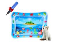 Genérico Pet Water Bed, Cat Water Bed Toy, Cooling Mat, Cat Water Mat with Fish, PVC Material, Cool Comfort Inflatable Water Pad, for Cats and Dogs (69 * 50 CM Fish)