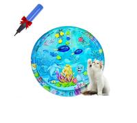 Genérico Pet Water Bed, Cat Water Bed Toy, Cooling Mat, Cat Water Mat with Fish, PVC Material, Cool Comfort Inflatable Water Pad, for Cats and Dogs (100 CM Seal)