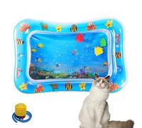 Genérico Pet Water Bed, Cat Water Mat with Fish, CatWater Bed, Cooling Mat for Dogs/Cat, Water Sensory Playmat with Fish for Pet Play, Feel Cool Comfort (E)