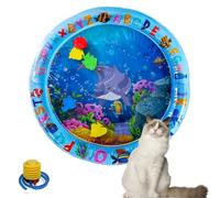 Genérico Pet Water Bed, Cat Water Mat with Fish, CatWater Bed, Cooling Mat for Dogs/Cat, Water Sensory Playmat with Fish for Pet Play, Feel Cool Comfort (B)