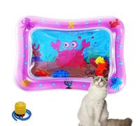 Genérico Pet Water Bed, Cat Water Mat with Fish, CatWater Bed, Cooling Mat for Dogs/Cat, Water Sensory Playmat with Fish for Pet Play, Feel Cool Comfort (F)