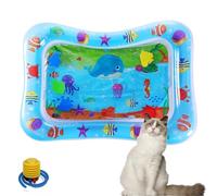 Genérico Pet Water Bed, Cat Water Mat with Fish, CatWater Bed, Cooling Mat for Dogs/Cat, Water Sensory Playmat with Fish for Pet Play, Feel Cool Comfort (D)