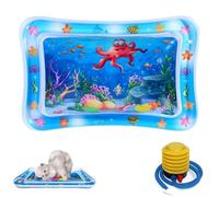 Genérico Pet Water Bed, Ocean Breeze Splashland for Cat Dog, Cat Waterbed Toy with Fish, Thickened Anti-Scratch Water Mat, Feel Cool Comfort (Rectangle C)