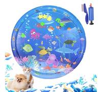 Genérico Pet Water Bed, Petwater Bed for Dogs, Cat Watermat, 39.3 * 39.3" Pet Waterbed Play Mat for Playing Sleeping, Cat Interactive Toys with Inflator (#E)