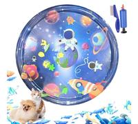 Genérico Pet Water Bed, Petwater Bed for Dogs, Cat Watermat, 39.3 * 39.3" Pet Waterbed Play Mat for Playing Sleeping, Cat Interactive Toys with Inflator (#A)