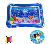 Genérico Pet Water Bed, Thickened Water Sensory Play Mat for Cats Dog, Non-Scratch Design for Self Play Feel Cool Comfort Washable Inflatable Playmat (D,27.5 * 19.6inch)