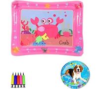 Genérico Pet Water Bed, Thickened Water Sensory Play Mat for Cats Dog, Non-Scratch Design for Self Play Feel Cool Comfort Washable Inflatable Playmat (G,27.5 * 19.6inch)