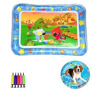 Genérico Pet Water Bed, Thickened Water Sensory Play Mat for Cats Dog, Non-Scratch Design for Self Play Feel Cool Comfort Washable Inflatable Playmat (I,27.5 * 19.6inch)