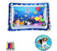 Genérico Pet Water Bed, Thickened Water Sensory Play Mat for Cats Dog, Non-Scratch Design for Self Play Feel Cool Comfort Washable Inflatable Playmat (F,27.5 * 19.6inch)