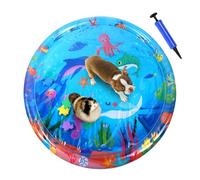 Genérico Pet Water Sensory Mat, Inflatable Cooling Play Pad with Pump, Thickened Interactive Water Bed Toy for Dogs and Cats, for Interior, Ejercicio, Playtime, Summer, Patio, Backyard