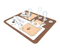 Genérico Pet Waterproof Mat, Floor Protector, PVC Anti-Slip Urine Pad, Absorbent Base, Reusable and Machine Washable Design, For Puppy Training Food Bowl Potty Use, 19.69x31.5 Inches