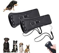 Genérico Petgentle Anti Barking Device, Ultrasonic Dog Bark Deterrent & Trainer - Stop Excessive Barking, Pet Training Tool with Light, for Training and Bark Control (2 Pcs)