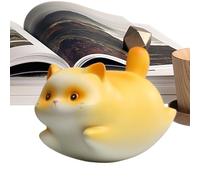 Genérico Petite Feline Statues - Swaying Trinket for Display | Adorable Little Tabby with Motion & Resin Craftsmanship, Tabletop Accents for Dorm, Table, Shelf and Birthday Party