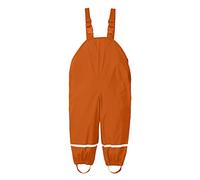 Genérico Peto de lluvia infantil para niños y niñas impermeable con capucha chaqueta exterior ligera de nailon diseño práctico para juegos al libre repelente al agua y duradero (Orange, 5-6 Years)