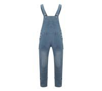 Genérico Peto Vaquero Hombre - Peto Hombre Verano De Mezclilla Retro Moda Denim Prácticos Multibolsillos Clásico Holgados Ajustable Jeans Largo Elástico Talla Grande Mono con Abertura En Las Piernas