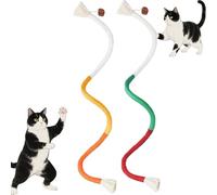 Genérico Pets Cat Chew Rope, Catnip-Infused Organic Cotton Chew Rope Toys for Cats, Cotton Chews Ropes Toys for Cats, 28 Inches Catrope for Teeth Cleaning (2pcs-A)