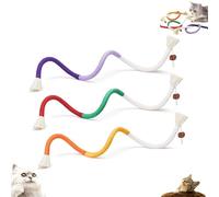 Genérico Pets Cat Chew Rope, Organic Cotton Chew Rope Toys for Cats, Silent Self-Entertainment Cat Toy, for All Breeds 28 Inches String, Consume The kitten's Energy (3PCS)