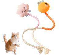 Genérico Pets Cat Chew Rope, with Dolls Organic Cotton Chew Rope Toys for Cats, Cotton Chews Ropes Toys for Cats, 23 Inches Catrope for Teeth Cleaning (AD)