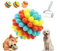 Genérico Pets Dog Toys, Pets Chew Ball, Heavy-Duty Spiky Chew Ball, Medium & Small Dogs Teeth Cleaning Chewing Training, Supports Oral Health During Play (Blue)