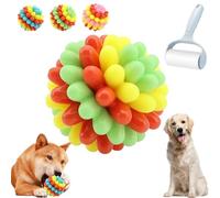 Genérico Pets Dog Toys, Pets Chew Ball, Heavy-Duty Spiky Chew Ball, Medium & Small Dogs Teeth Cleaning Chewing Training, Supports Oral Health During Play (Green)