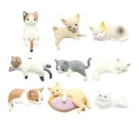 Genérico Phone Case Sticker Kit, Cute FlatbackCharms Craft Set, 9-Piece Phone Case and Laptop Decoration for Accessories, Charming Cat Design for Teens, Gifting, or Personal Custom Use