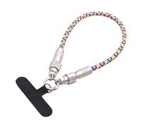 Genérico Phone Charger Cable - Nylon Utility Lanyard, Fabric Leash Reinforced Textile Cord, Tether Handset Retention | Rugged Strap Mobile System Smartphone Security For School Tra