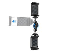 Genérico Phone Fence Mount, Adjustable Holder for Sports Recording, Interactive Metal Bracket with Secure Grip for Tennis Baseball Softball Batting Games Playground Training Practice 4x22.5x9.5cm