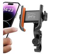 Genérico Phone Holder for Motorcycle - Rotating Anti-Shock Bike Cellphone Clamp | Bicycle Handlebar Holder Mount | for Commuting Touring Racing Racing Navigation Music Listening Birthday Christmas