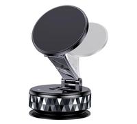 Genérico Phone Holder, Suction Cup Mount, 3.39x2.36 Inches Size Compact Multi Purpose Magnetic Vacuum 360 Degree Rotating, Smartphone Bracket for Car, Dash, Gym and Desktop Use