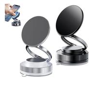 Genérico Phone Holder, Vipbu Phone Mount, 360° Adjustable Vacuum Magnetic Phone Holder for Car Windshield, Desk, Mirror - Universal Magnetic Mount for All Phone (Black+White)