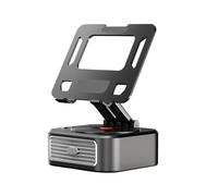 Genérico Phone Holder with Speaker, Foldable Wireless Stand, Anti-Slip Base Mount, Stereo Surround Sound, Compact Tech Accessory, Great Sound Quality, Made from Abs Material, 3000mah