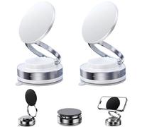 Genérico Phone Mount, 360° Adjustable Vacuum Magnetic Phone Holder, Universal Car Mount with Ultra-Strong Grip, Dual-Axis Adjustability for All Smartphones (2pcsb)