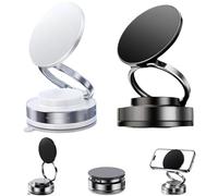 Genérico Phone Mount, 360° Adjustable Vacuum Magnetic Phone Holder, Universal Car Mount with Ultra-Strong Grip, Dual-Axis Adjustability for All Smartphones (2pcsc)