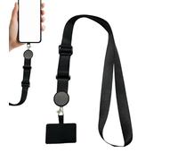 Genérico Phone Neck Strap, Anti-Lost Nylon Lanyard with Removable Phone Case Strap, 70x2.5cm Multifunctional Neck Holder for Smartphones, Credit Cards, Wallets, Hands-Free Mobile Accessory